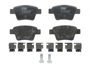 Купить GDB1620 TRW Тормозные колодки задние Peugeot 307 (1.4, 1.6, 2.0) без датчика износа